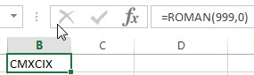 excel roman examples1