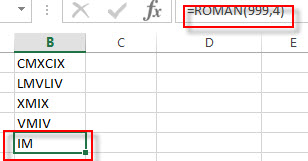 excel roman examples5