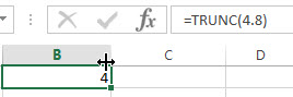 excel trunc example1