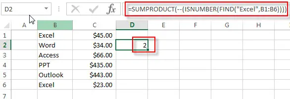 count cells that contain certain text4