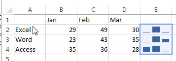 excel column sparkline4