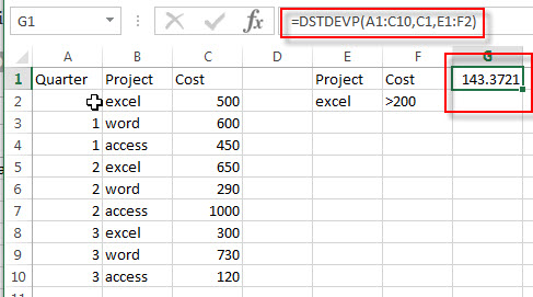 excel dstdevp examples1