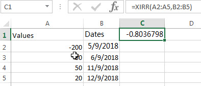 excel xirr examples1