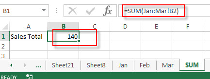 sum cell same worksheets multiple range b2 jan formula worksheet reference dec contain