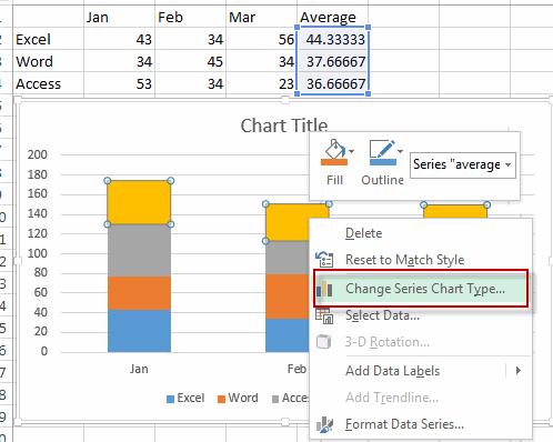 Change The Selected Chart Style To Style 43