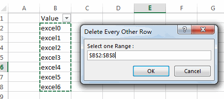 delete every other row10
