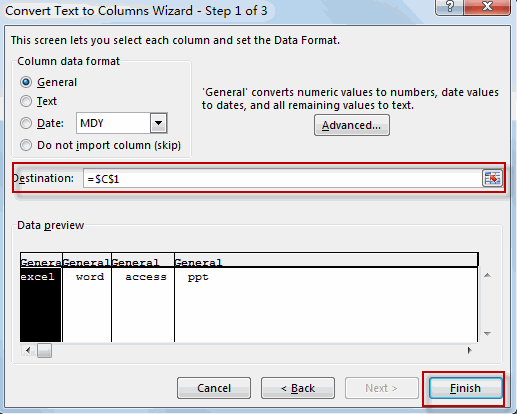 split one cell into multiple cells4