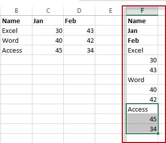 transpose multiple columns6