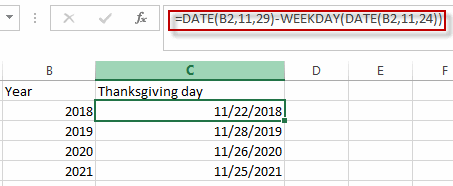 calculate thanksgiving day1