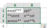 find and replace wildcard1