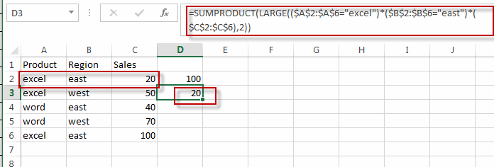 find largest value2