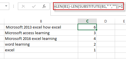 sort cell by word count