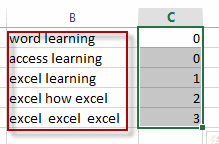 sort cells by specific words5