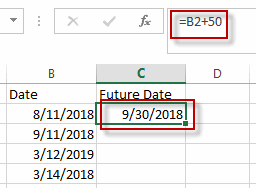 calculate future date1