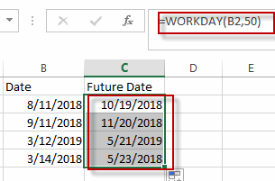 calculate future date3