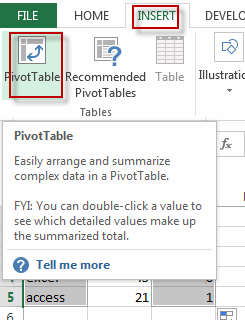 count unique values pivot table4