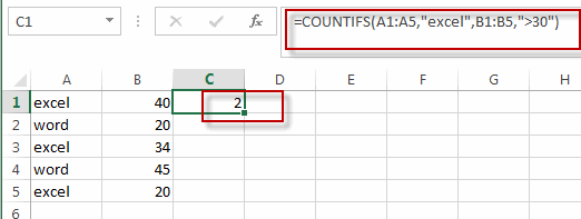 countif with multiple criteria2
