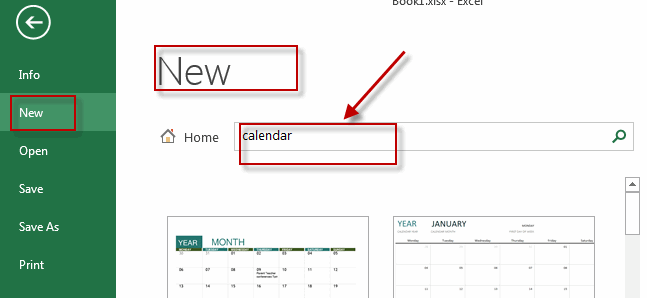 create calendar1