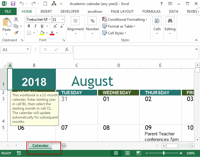 create calendar4
