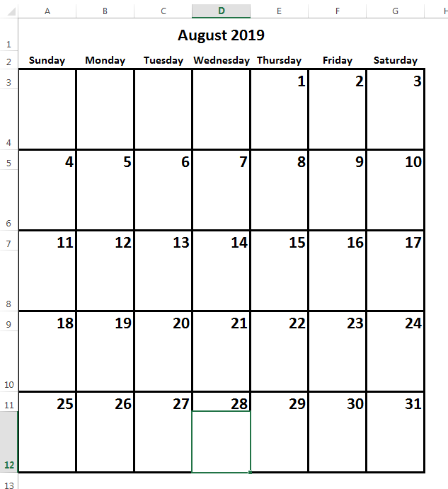 create calendar8