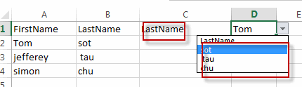 create dynamic drop down list9