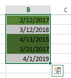 highlight dates if its over year5