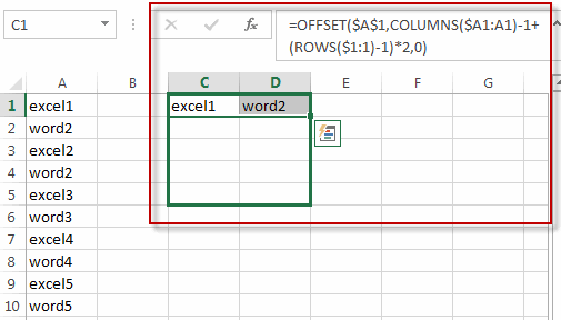 Split Data in One Column to Multiple Columns