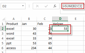 sum multiple columns1