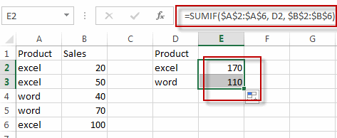sum values based another column7