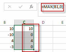 changing negative number to 01