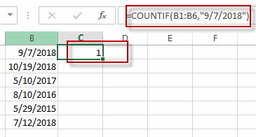 Count Dates in Given Year/Month/Day in Excel
