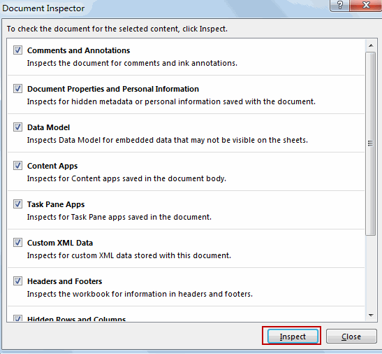 delete all hidden rows or columns6