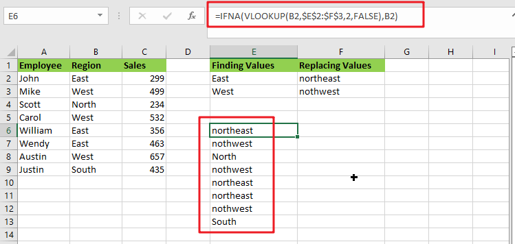 find and replace multiple values1