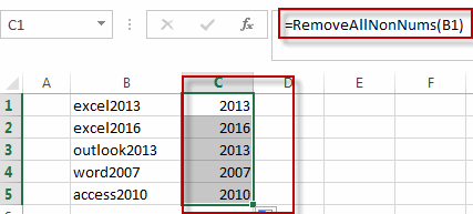 remove non numeric characters2