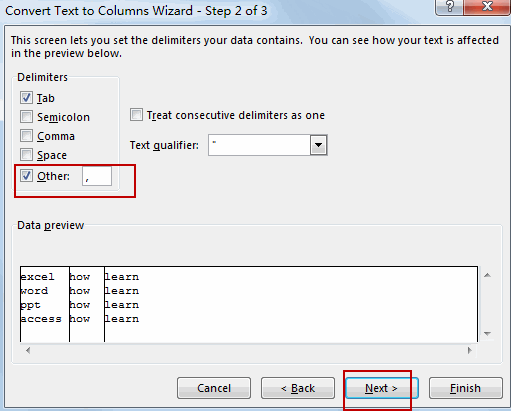 reverse concatenate function5