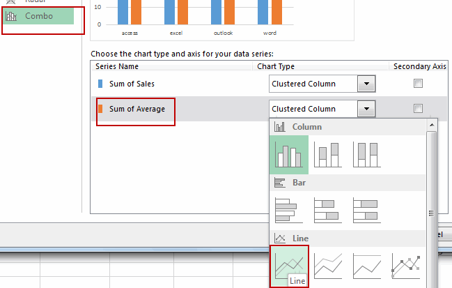 add average line to pivot chart11