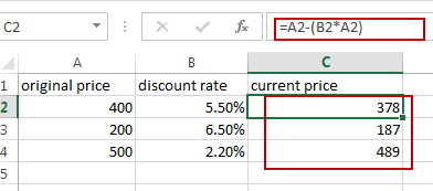 discount rate excel calculate calculating function functions related