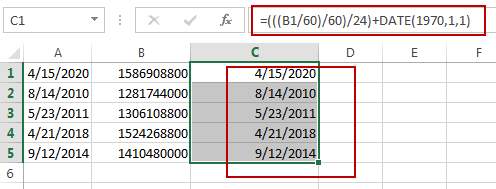 convert date to unix timestamp4