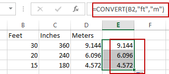 convert feet to inches3