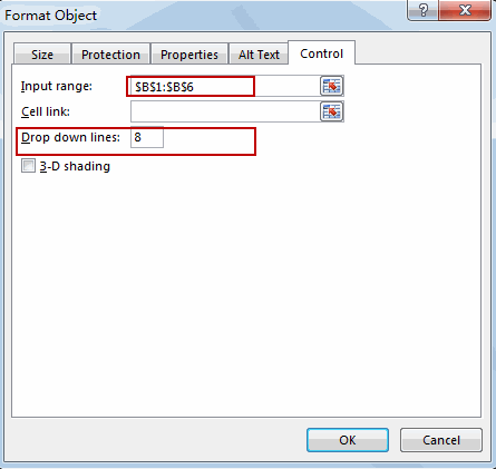 excel combo box4