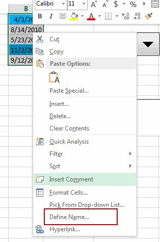 excel combo box7