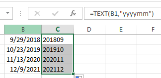 extract month and year from date1