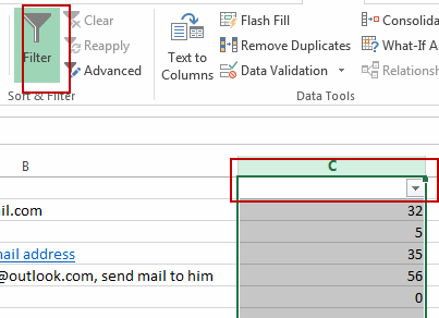 filter cells by text length7