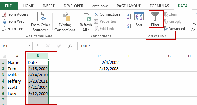 filter data between two dates1