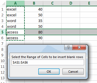 insert blank rows when value changed13