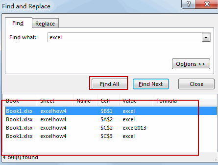 select cells that contain specific text3