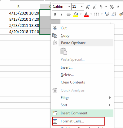 split dates into separate cells1