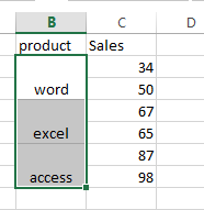 Sort Data Containing Merged Cells2