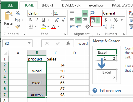 Sort Data Containing Merged Cells3