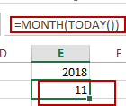 add current date in cell4